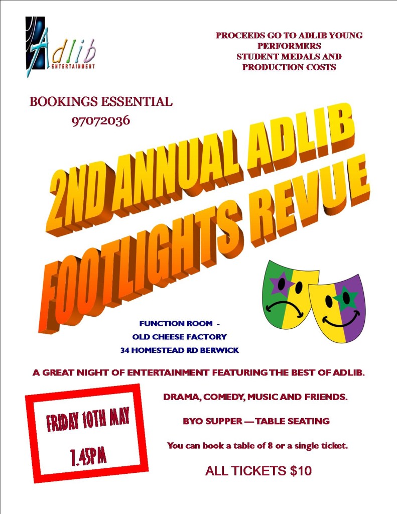 Footlights Revue Poster